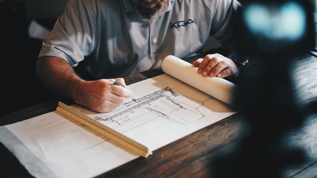 an architect at work